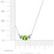 4 - Raia Peridot and Diamond Three Stone Pendant 