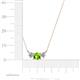 2 - Raia Peridot and Diamond Three Stone Pendant 