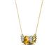 2 - Raia Citrine and Diamond Three Stone Pendant 