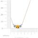 4 - Raia Citrine and Diamond Three Stone Pendant 