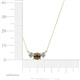 4 - Raia Smoky Quartz and Diamond Three Stone Pendant 