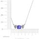 4 - Raia Tanzanite and Diamond Three Stone Pendant 