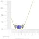 4 - Raia Tanzanite and Diamond Three Stone Pendant 