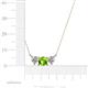 2 - Raia Peridot and Diamond Three Stone Pendant 
