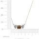 4 - Raia Smoky Quartz and Diamond Three Stone Pendant 
