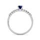 5 - Sezen Blue Sapphire and Diamond Bridal Set Ring 