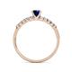 5 - Sezen Blue Sapphire and Diamond Bridal Set Ring 