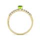 5 - Sezen Peridot and Diamond Bridal Set Ring 
