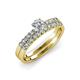 4 - Sezen Diamond Bridal Set Ring 