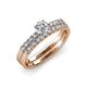 4 - Sezen Diamond Bridal Set Ring 