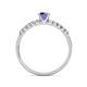 5 - Sezen Iolite and Diamond Bridal Set Ring 