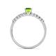 5 - Sezen Peridot and Diamond Bridal Set Ring 
