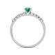 5 - Sezen Emerald and Diamond Bridal Set Ring 