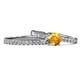 1 - Sezen Citrine and Diamond Bridal Set Ring 