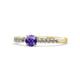 2 - Sezen Iolite and Diamond Bridal Set Ring 