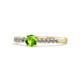 2 - Sezen Peridot and Diamond Bridal Set Ring 