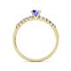 5 - Sezen Tanzanite and Diamond Bridal Set Ring 
