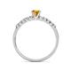 5 - Sezen Citrine and Diamond Bridal Set Ring 