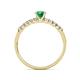 5 - Sezen Emerald and Diamond Bridal Set Ring 