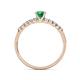 5 - Sezen Emerald and Diamond Bridal Set Ring 