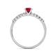 5 - Sezen Ruby and Diamond Bridal Set Ring 