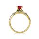 5 - Katelle Desire Ruby and Diamond Engagement Ring 