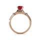 5 - Katelle Desire Ruby and Diamond Engagement Ring 