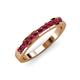 4 - Kathiryn 2.00 mm Ruby 11 Stone Wedding Band 