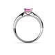5 - Adsila Lab Created Pink Sapphire Solitaire Ring 