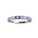 2 - Aqilia 0.75 ctw Tanzanite and Lab Grown Diamond 2.00 mm Wedding Band 