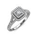 4 - Zinnia Prima Diamond Double Halo Engagement Ring 