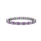 1 - Joyce 2.00 mm Amethyst and Lab Grown Diamond Eternity Band 