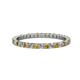 1 - Joyce 2.00 mm Citrine and Lab Grown Diamond Eternity Band 