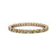 1 - Joyce 2.00 mm Citrine and Lab Grown Diamond Eternity Band 