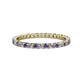 1 - Joyce 2.00 mm Iolite and Lab Grown Diamond Eternity Band 