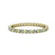 1 - Joyce 2.00 mm Peridot and Lab Grown Diamond Eternity Band 
