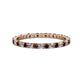 1 - Joyce 2.00 mm Red Garnet and Lab Grown Diamond Eternity Band 