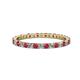 1 - Joyce 2.00 mm Ruby and Lab Grown Diamond Eternity Band 