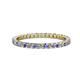 1 - Joyce 2.00 mm Tanzanite and Lab Grown Diamond Eternity Band 