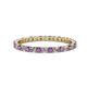 1 - Joyce 2.00 mm Amethyst and Lab Grown Diamond Eternity Band 