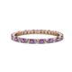 1 - Joyce 2.00 mm Amethyst and Lab Grown Diamond Eternity Band 
