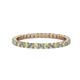 1 - Joyce 2.00 mm Peridot and Lab Grown Diamond Eternity Band 