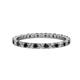 1 - Joyce 2.00 mm Black and White Lab Grown Diamond Eternity Band 