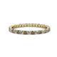 1 - Joyce 2.00 mm Smoky Quartz and Lab Grown Diamond Eternity Band 