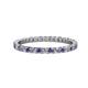 1 - Joyce 2.00 mm Iolite and Lab Grown Diamond Eternity Band 