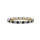 1 - Joyce 2.30 mm Blue Sapphire and Lab Grown Diamond Eternity Band 