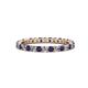 1 - Joyce 2.30 mm Blue Sapphire and Lab Grown Diamond Eternity Band 