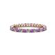 1 - Joyce 2.30 mm Amethyst and Lab Grown Diamond Eternity Band 