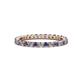 1 - Joyce 2.30 mm Iolite and Lab Grown Diamond Eternity Band 