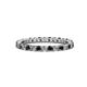 1 - Joyce 2.30 mm Black and White Lab Grown Diamond Eternity Band 